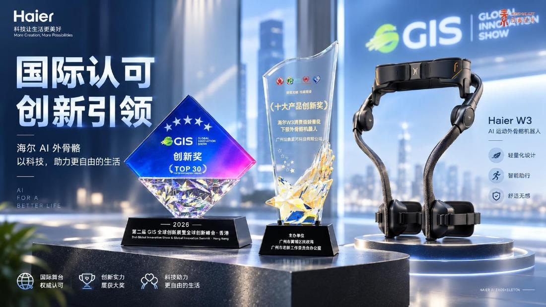 集团资料中的海尔W3产品与奖杯展示